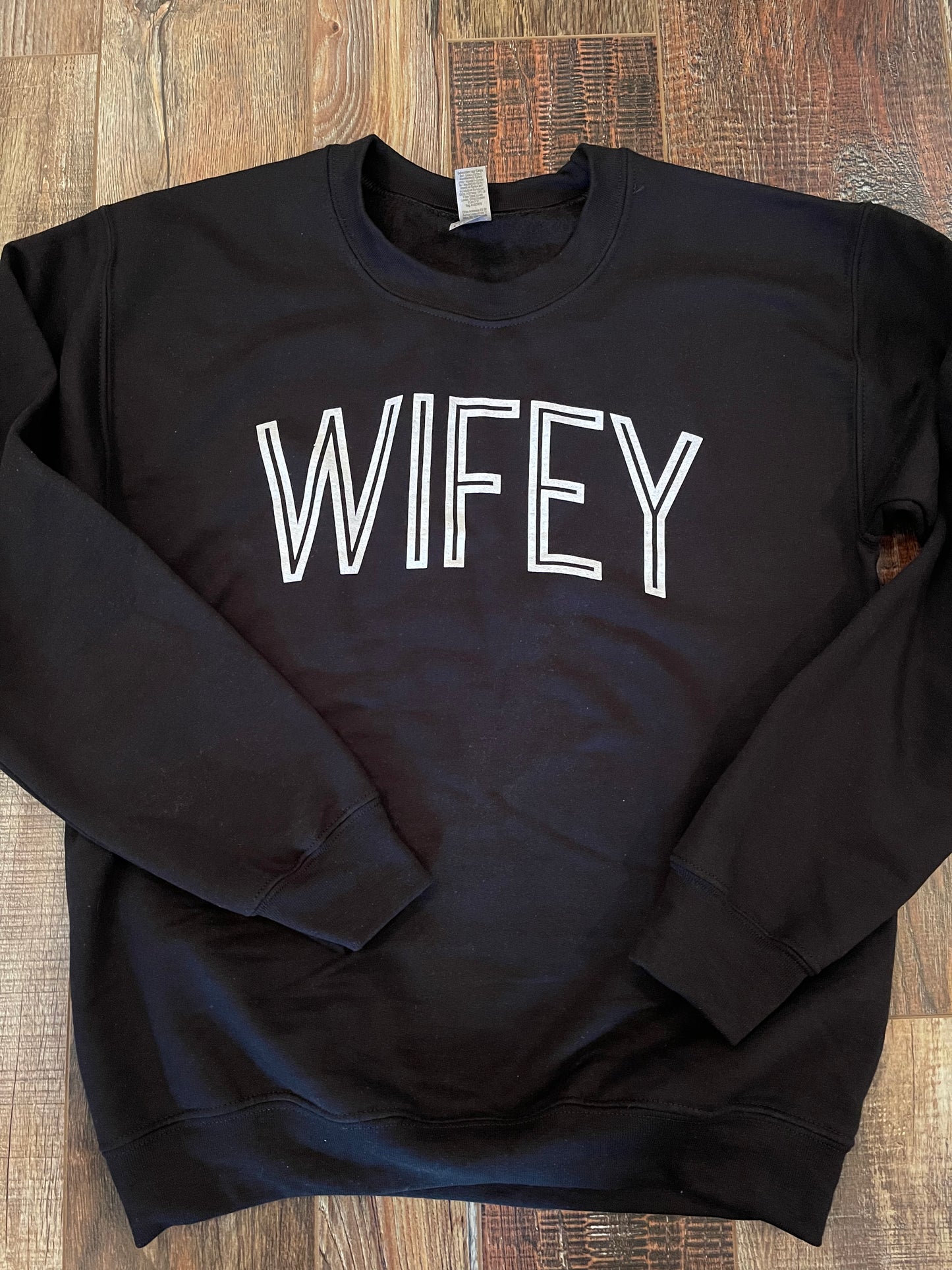 Wifey Black Sweatshirt